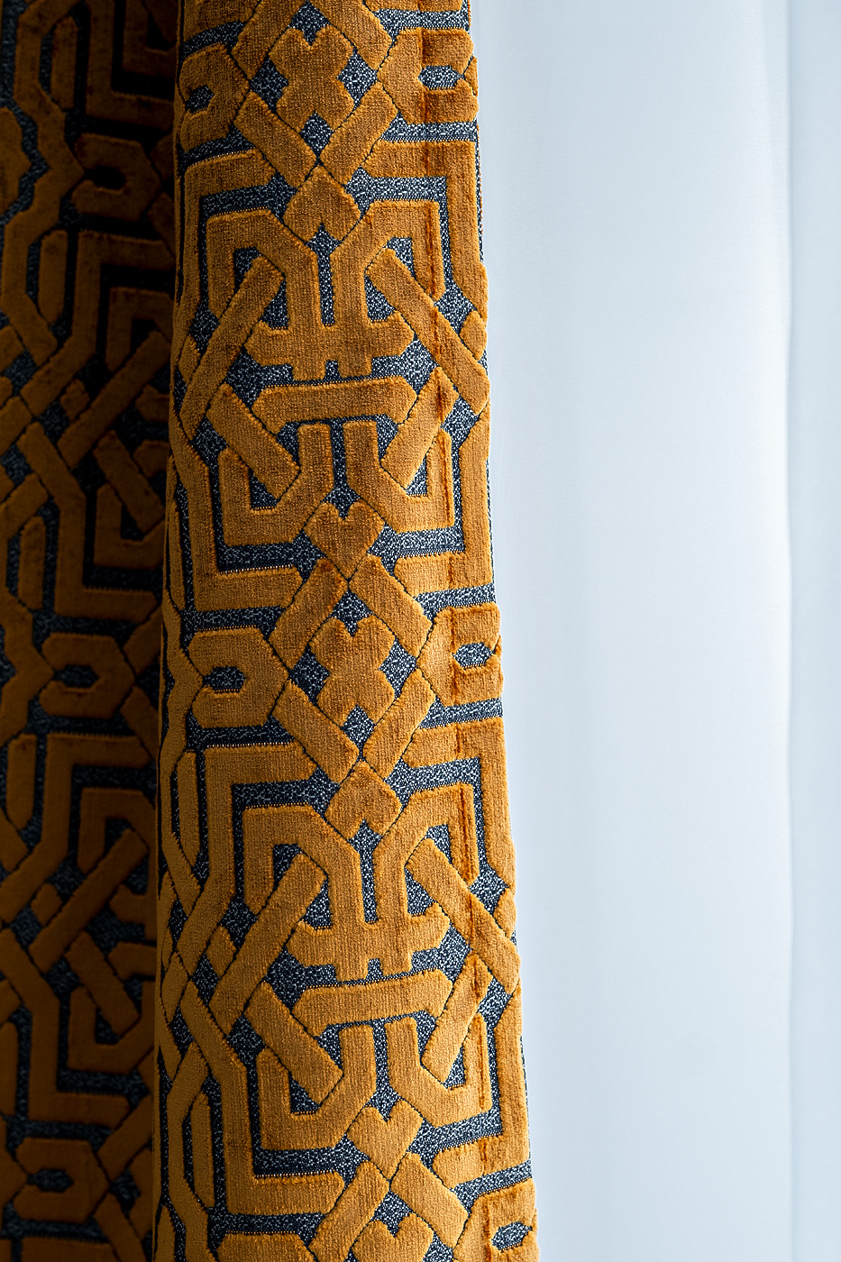 121GD-LATTICE-PORT ORANG Портьера LATTICE оранжевая 275*260см Garda Decor 121GD-LATTICE-PORT ORANG 