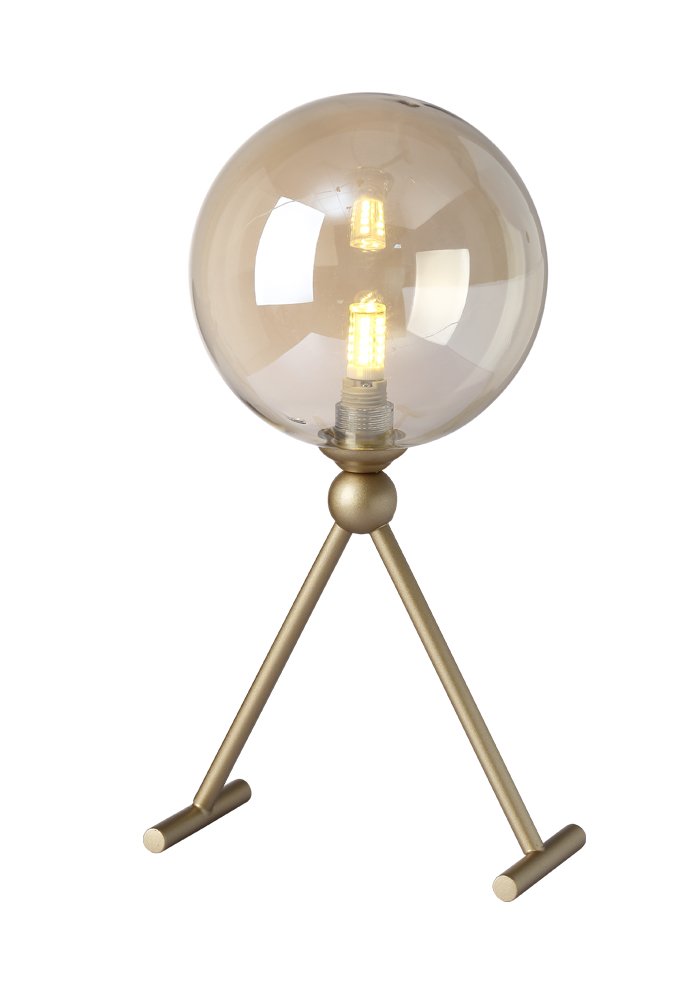 Настольная лампа Crystal Lux FRANCISCA LG1 GOLD/COGNAC FRANCISCA LG1 GOLD/COGNAC Коньячный
