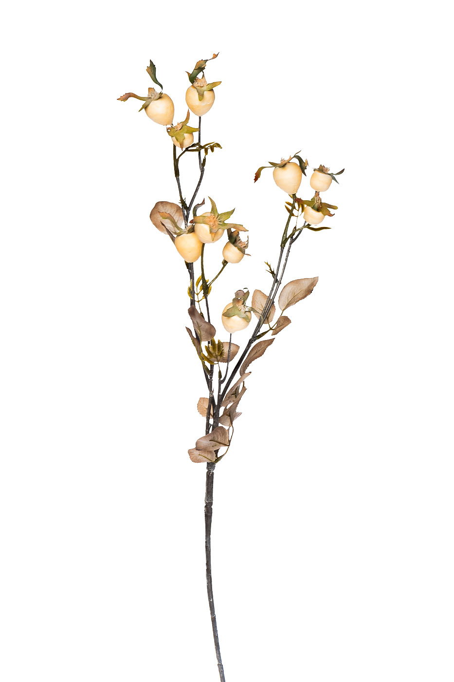 9F78731-WH Ветка с плодами шиповника 74см (24) Garda Decor 9F78731-WH 