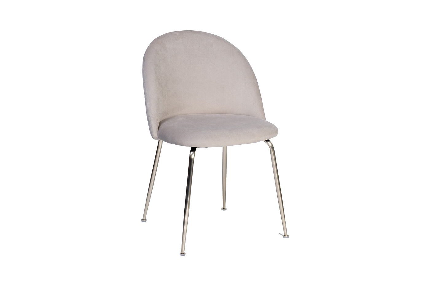 30C-301-1S GRE Стул велюр серый, хром. ножки 50*53*77см Garda Decor 30C-301-1S GRE 