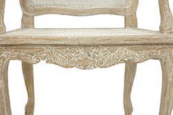 Стул French Rattan MK-3313-CE с подлокотниками 68х48х97 см Античный бежевый MK-3313-CE Античный бежевый