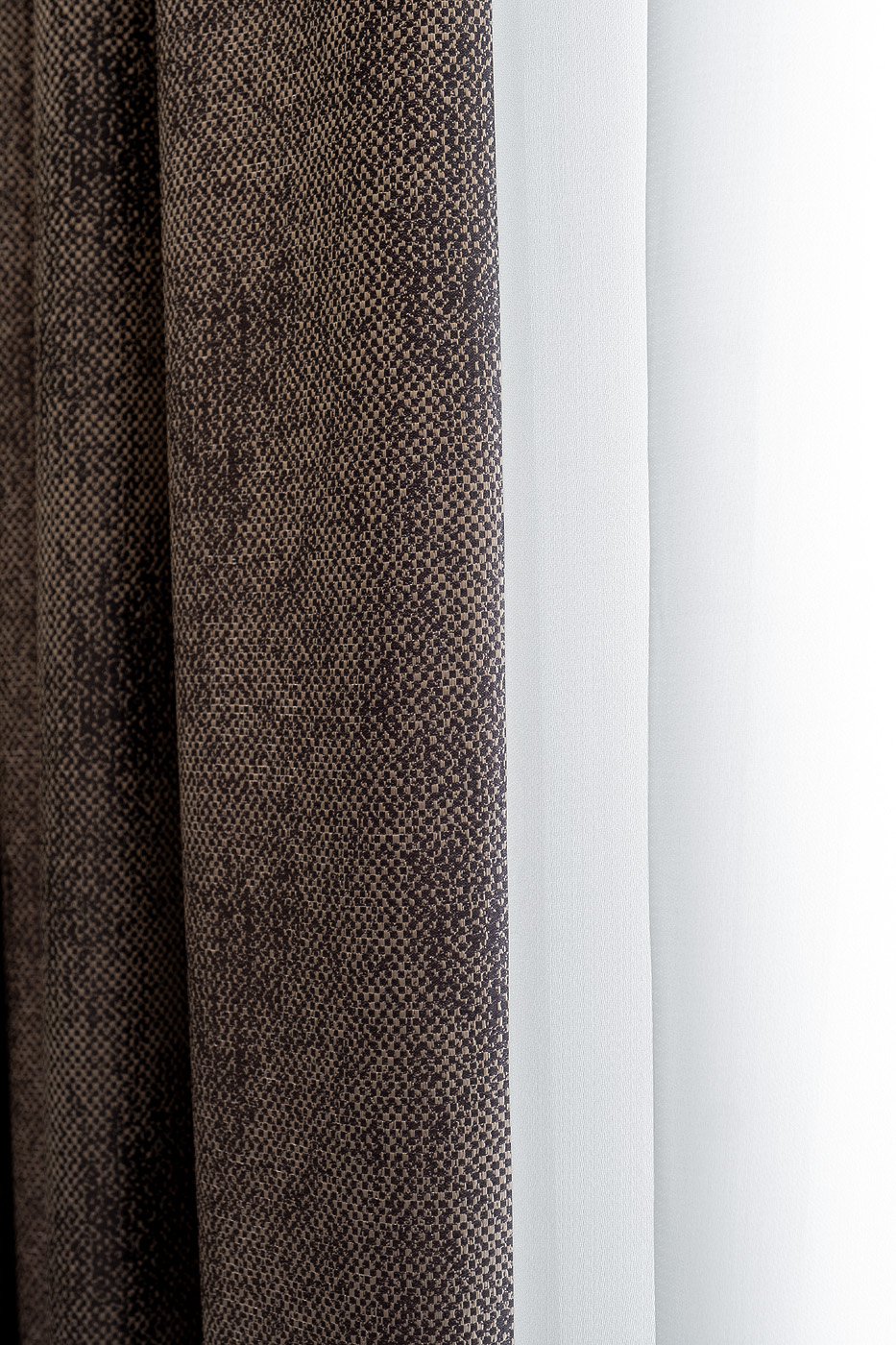 121GD-00002 Портьера FIJI коричневая 275*260см Garda Decor 121GD-00002 