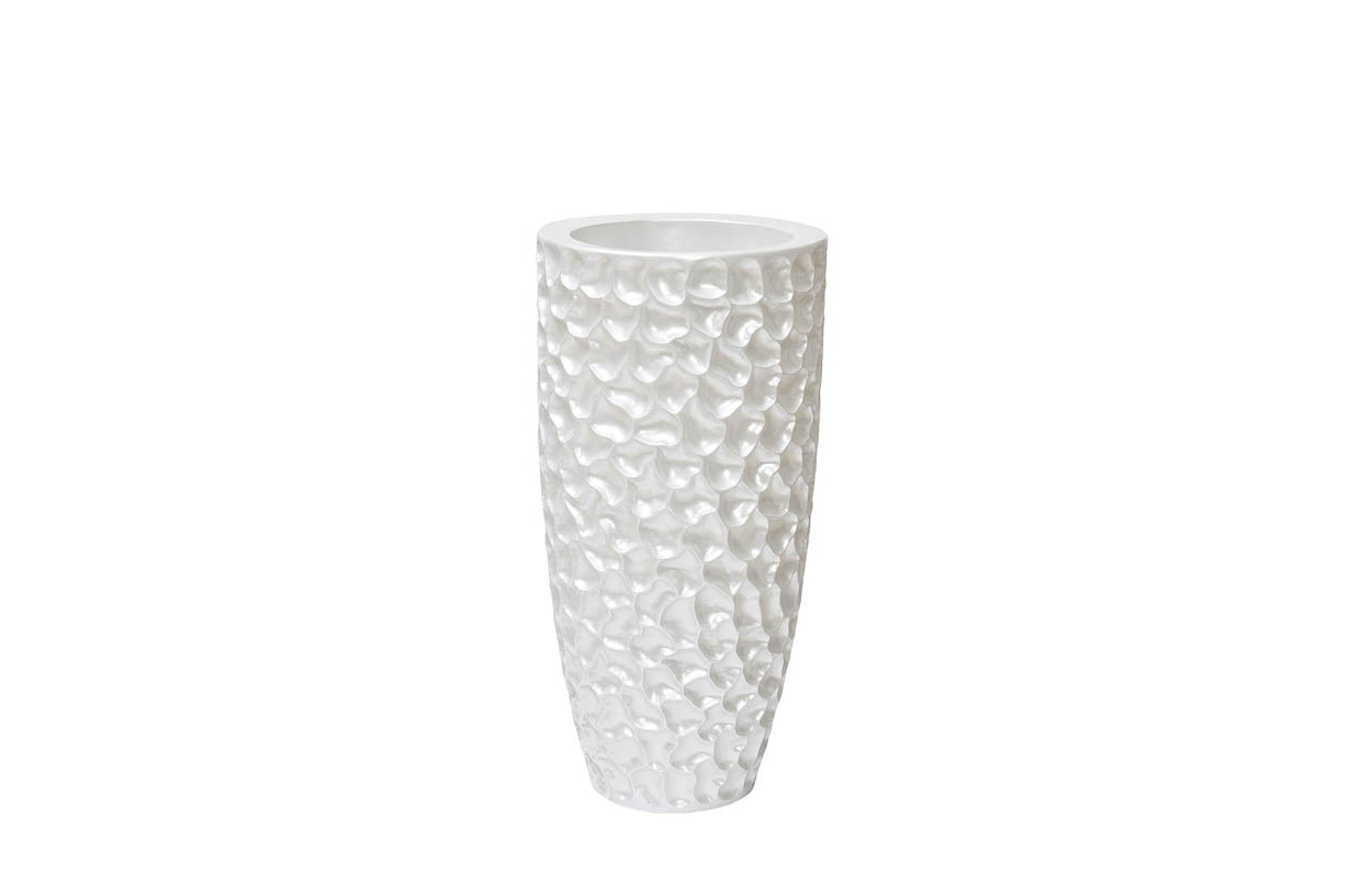 ZS-C785-27 Кашпо 33*33*69см цвет жемчужно-белый Garda Decor ZS-C785-27 