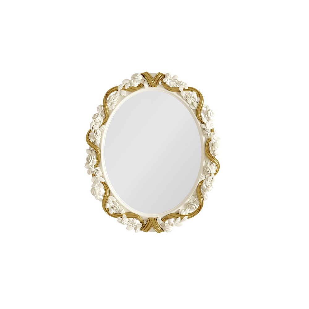 Зеркало Romantic Gold Слоновая кость с золотой патиной MR001M-K02-G Kreind  MR001M-K02-G Слоновая кость с золотой патиной
