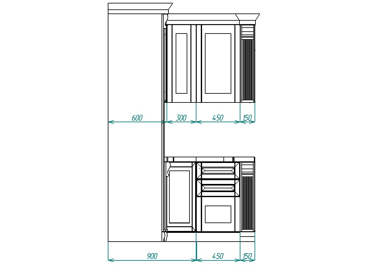 Кухня модульная Камелия 3,75*2,25 (угловая) Набор кухонный "Камелия" угловая 3,75*2,25 (Кухня 3,0*1,5+ПС600+150пр+ПД600+150лев) Крем, Шампань, Кастилло 48мм Крем, Шампань, Кастилло 48мм
