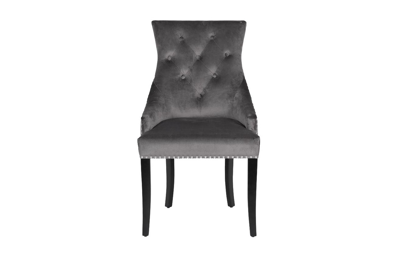 Стул 236 велюр серый Riv96 63*56*98см Garda Decor 236-2K-СЕРЫЙ-Riv96 