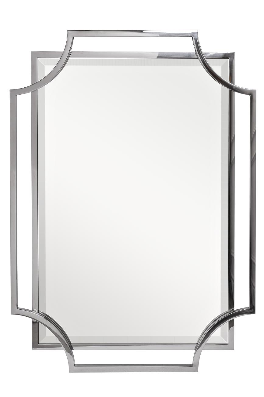 KFE1150/1 Зеркало в стальной раме цвет хром 78*108см Garda Decor KFE1150/1 