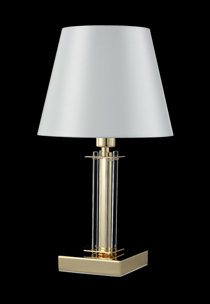 Настольная лампа Crystal Lux NICOLAS LG1 GOLD/WHITE NICOLAS LG1 GOLD/WHITE Светло-бежевый