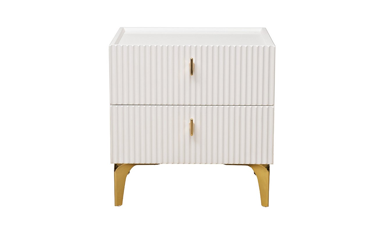 GD-00003 Тумбочка прикроватная Doria белая 55*45*55см Garda Decor GD-00003 