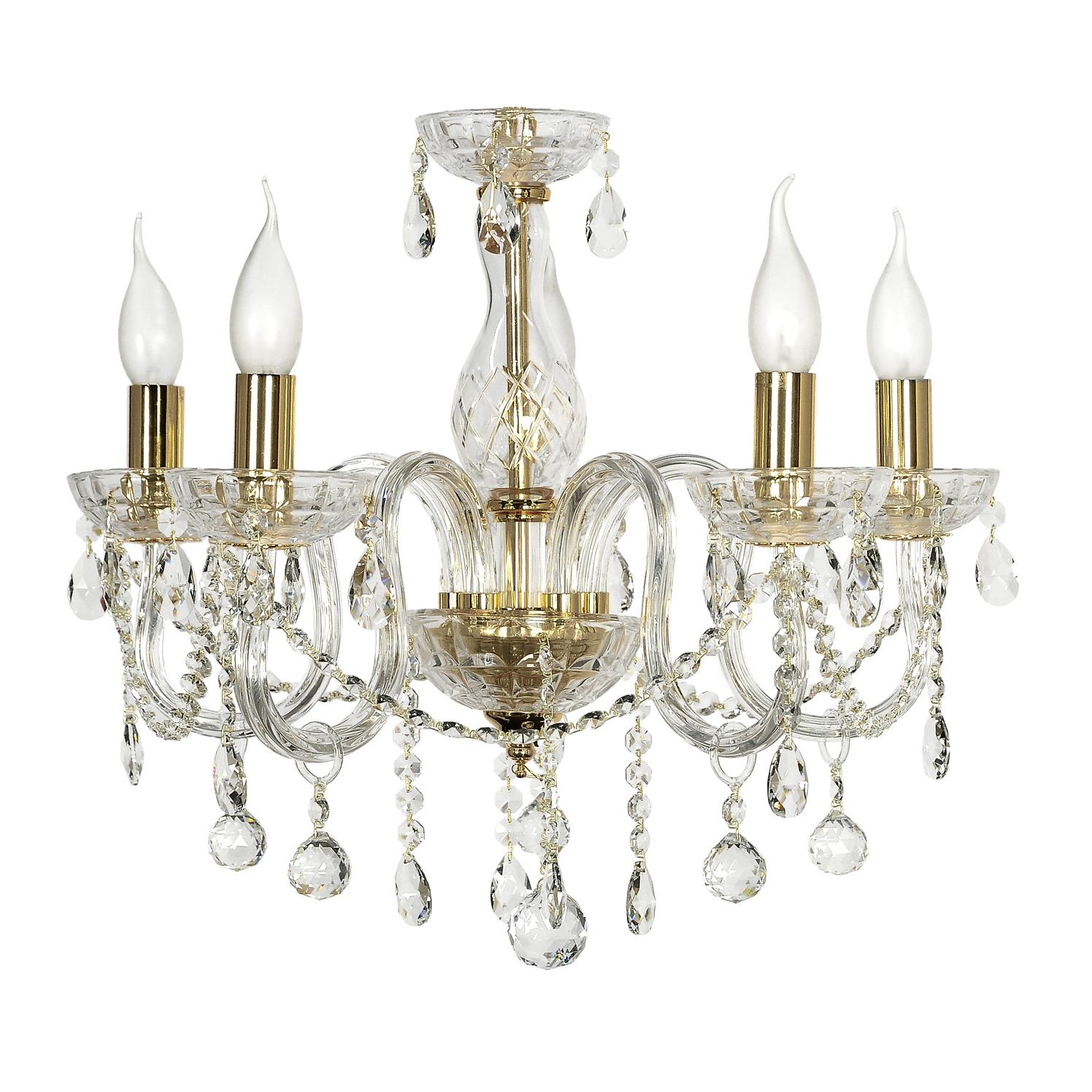 Подвесная люстра Arti Lampadari Lubrenze E 1.1.5.600 G Lubrenze E 1.1.5.600 G Золотой