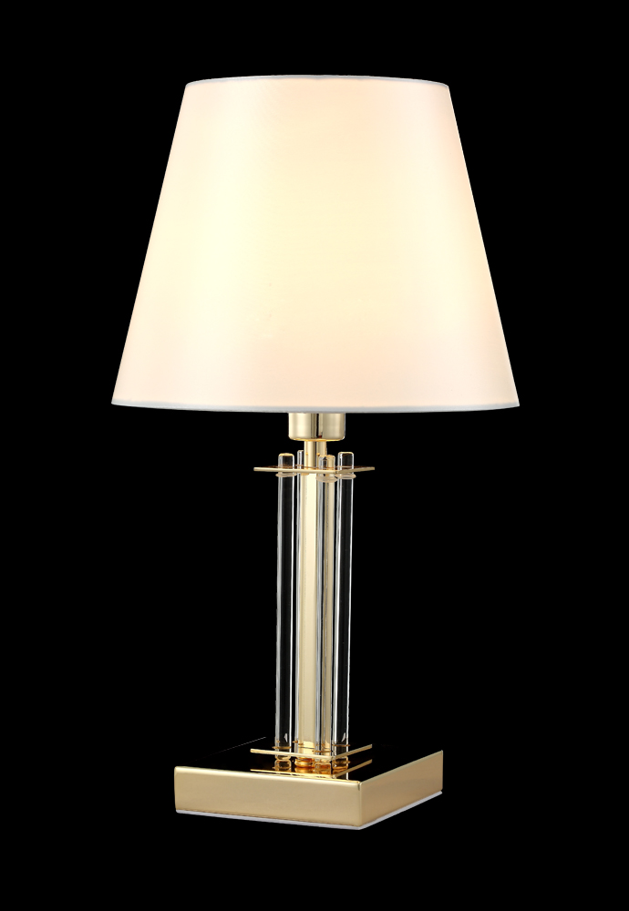 Настольная лампа Crystal Lux NICOLAS LG1 GOLD/WHITE NICOLAS LG1 GOLD/WHITE Светло-бежевый