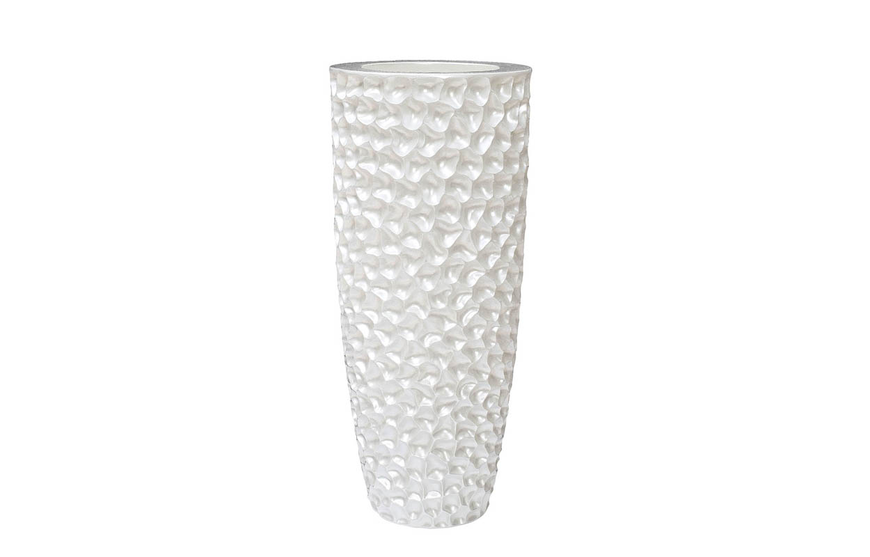 ZS-C785-34 Кашпо 36*36*86см цвет жемчужно-белый Garda Decor ZS-C785-34 