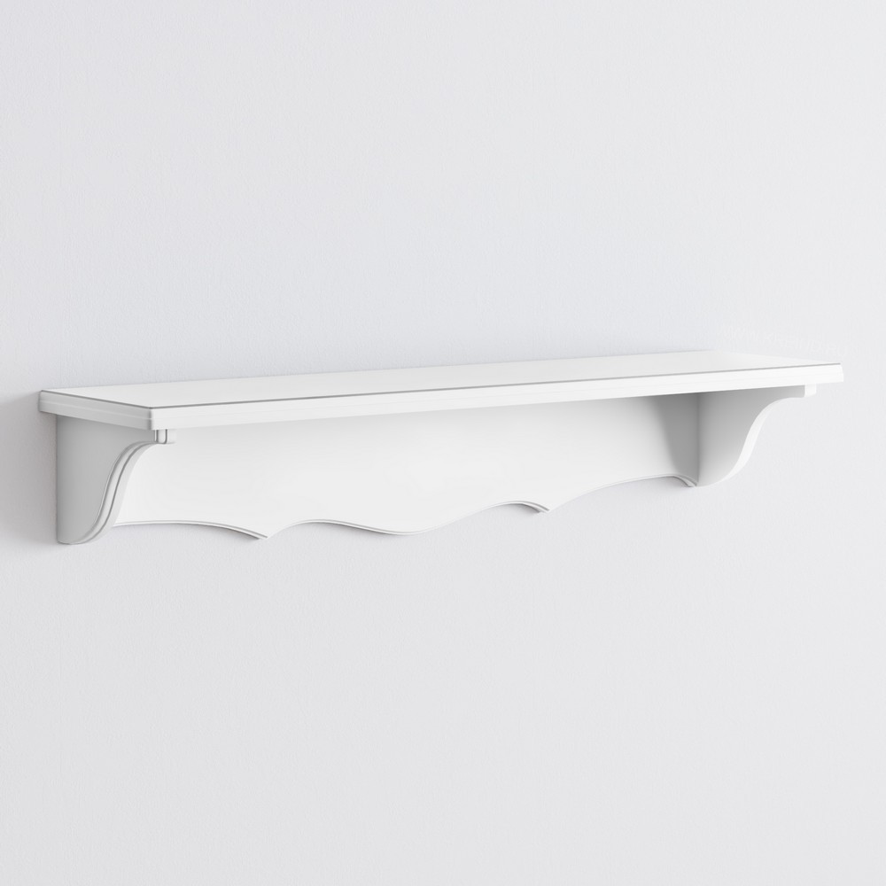 Полка Silvery Rome Белый с серебряной патиной GPL090-K00-S GPL090-K00-S Белый с серебряной патиной