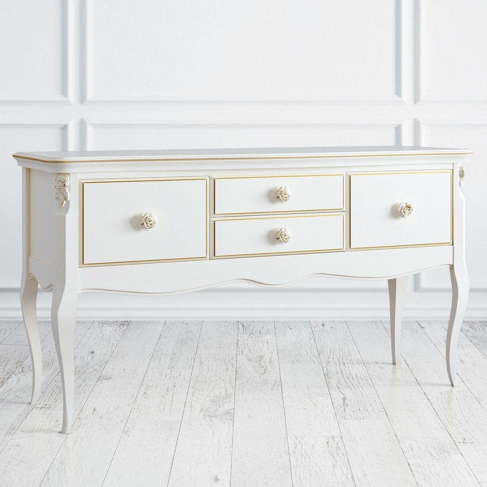 Консоль Golden Rose Слоновая кость с золотой патиной G282-K02-G Kreind  G282-K02-G Слоновая кость с золотой патиной