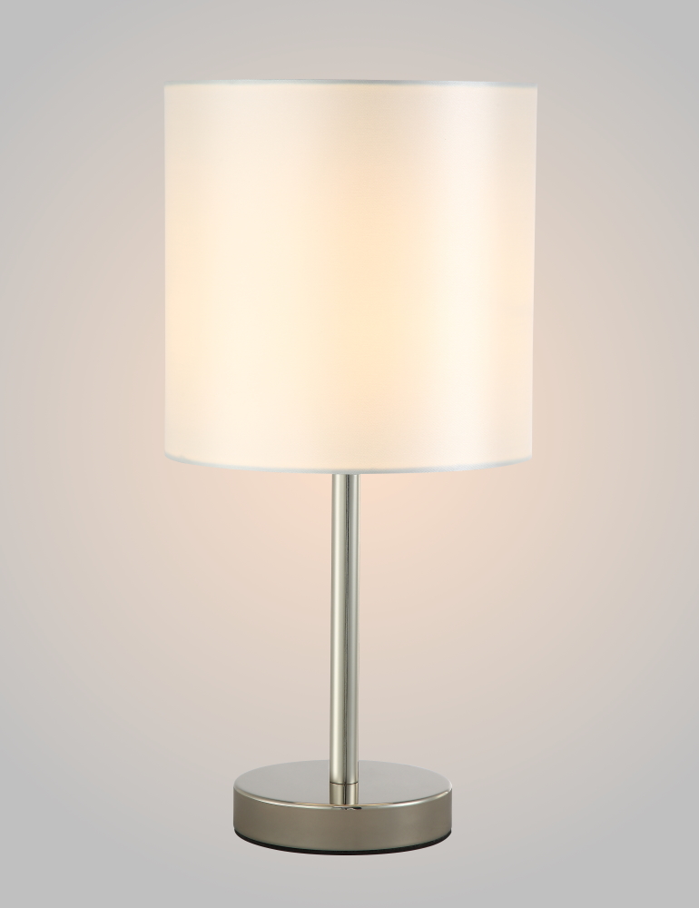 Настольная лампа Crystal Lux SERGIO LG1 NICKEL SERGIO LG1 NICKEL Серебряный
