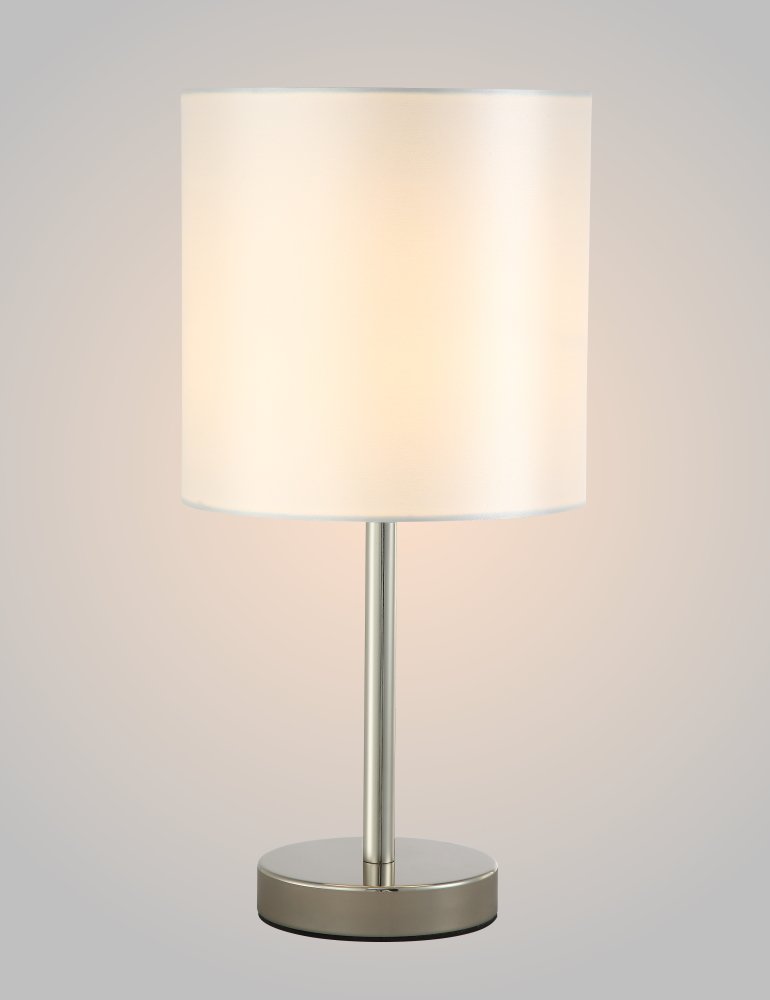 Настольная лампа Crystal Lux SERGIO LG1 NICKEL SERGIO LG1 NICKEL Серебряный