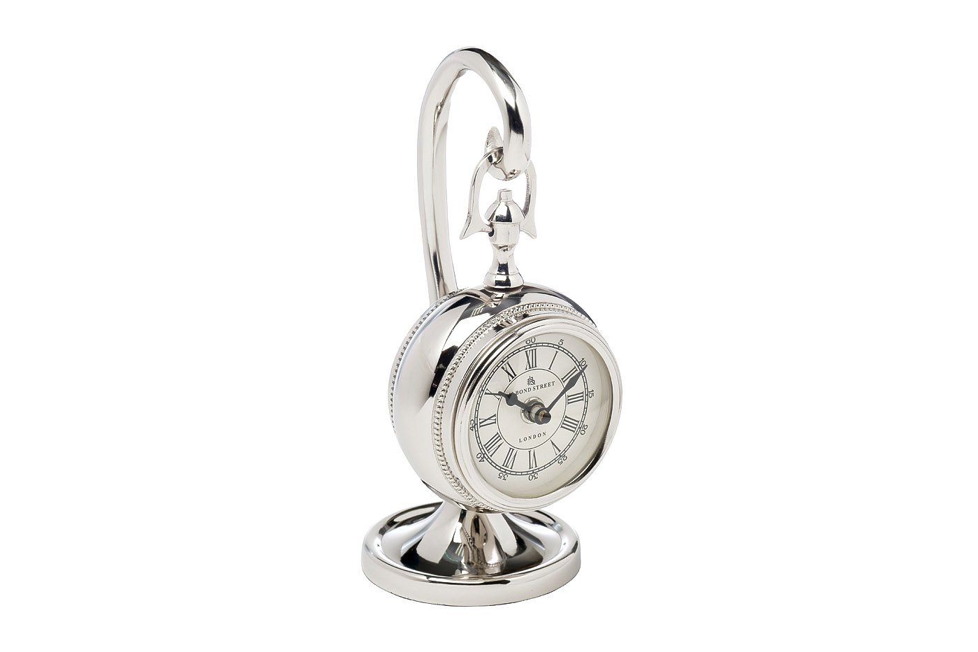 79MAL-5299-34NI Часы настольные цвет хром d10, H34 см Garda Decor 79MAL-5299-34NI 
