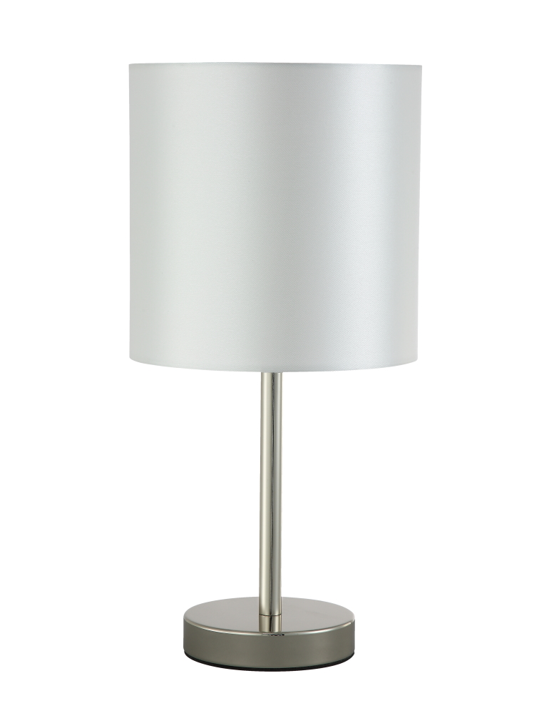 Настольная лампа Crystal Lux SERGIO LG1 NICKEL SERGIO LG1 NICKEL Серебряный
