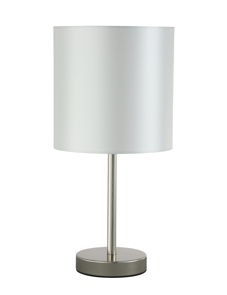 Настольная лампа Crystal Lux SERGIO LG1 NICKEL SERGIO LG1 NICKEL Серебро