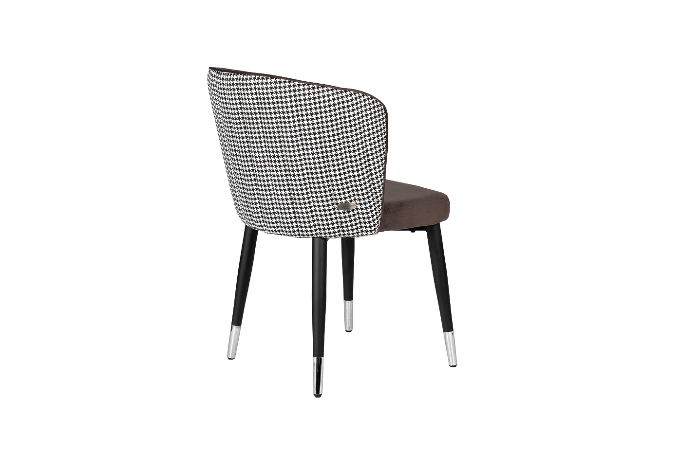 30C-1232F GR Стул велюр серый 54*57*80см с ч/б спинкой Garda Decor 30C-1232F GR 