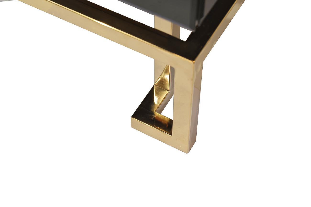 KFG059 Тумба c  2-мя ящиками черная/золото 55*40*58см Garda Decor KFG059 