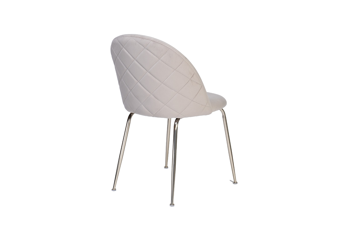 30C-301-1S GRE Стул велюр серый, хром. ножки 50*53*77см Garda Decor 30C-301-1S GRE 