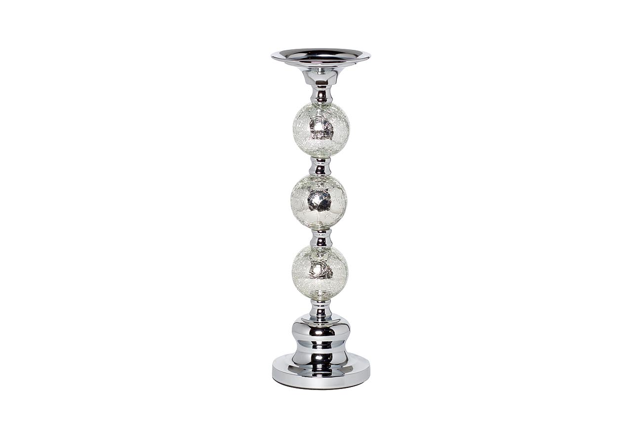 22-86642L Подсвечник никелированный d11*32см Garda Decor 22-86642L 