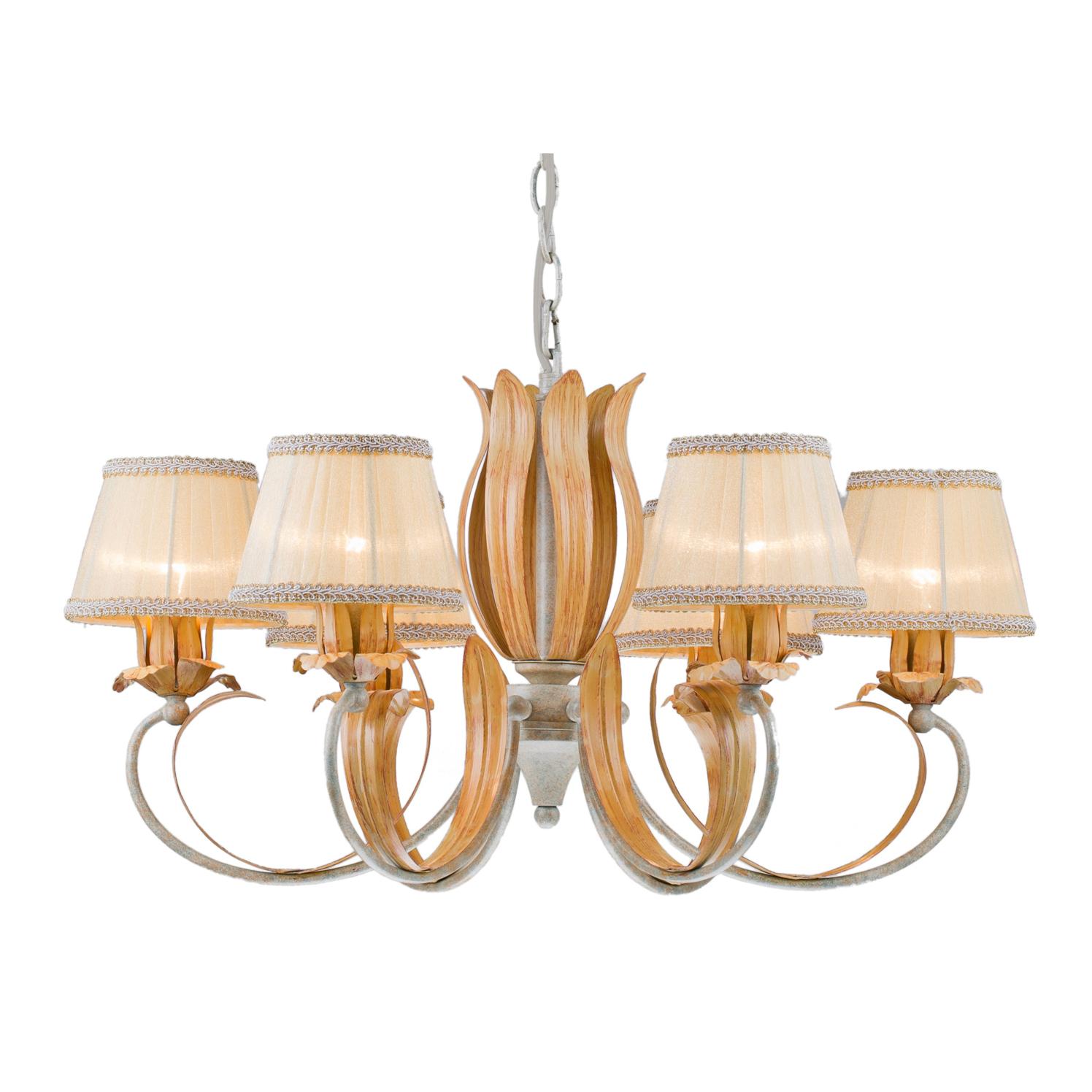 Подвесная люстра Arti Lampadari Melissa E 1.1.6 WO Melissa E 1.1.6 WO Кремовый