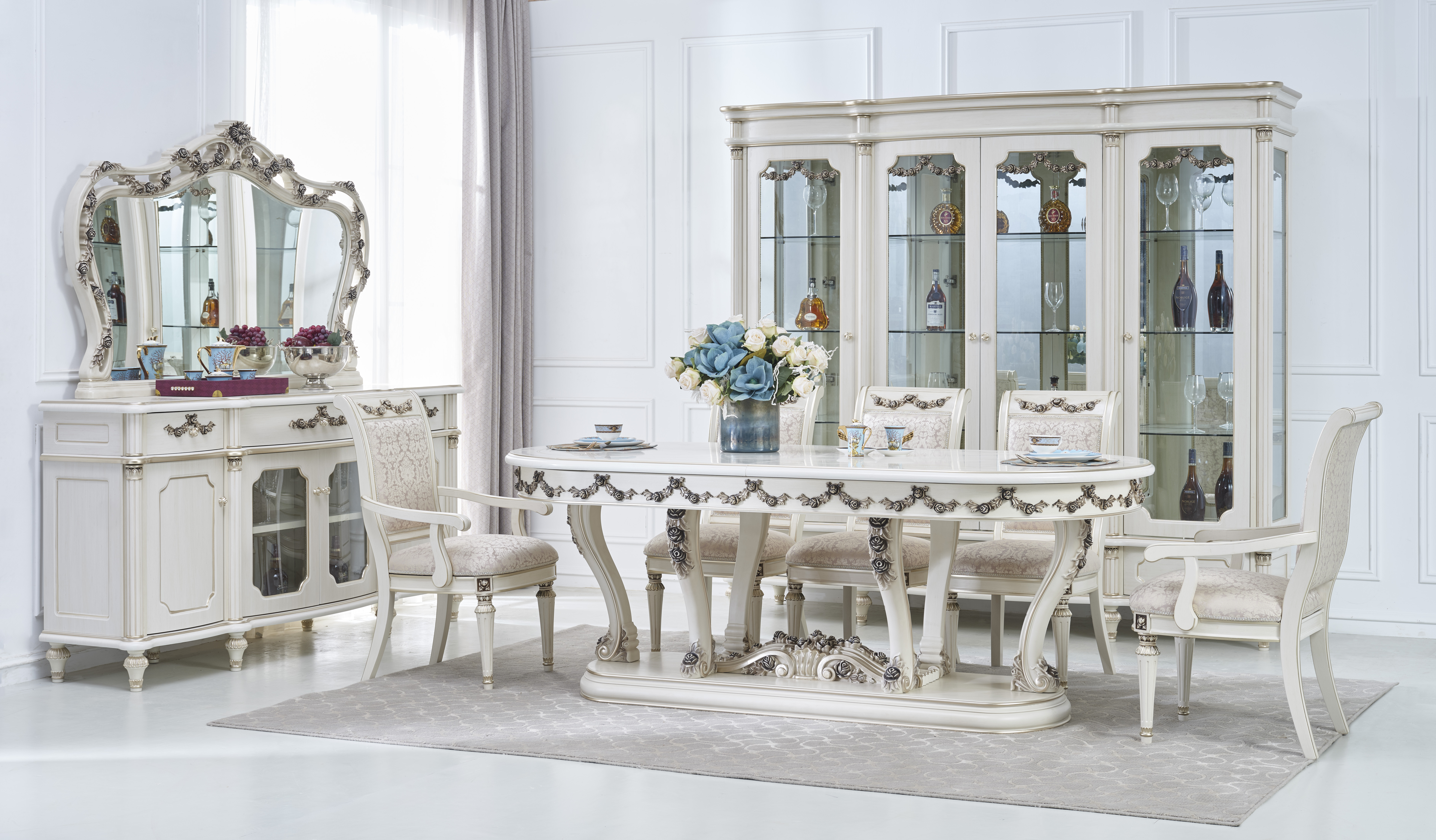 СТОЛ ОБЕДЕННЫЙ ASTORIA WHITE 8305T0102 (2.22-3.02M) (0091431333)