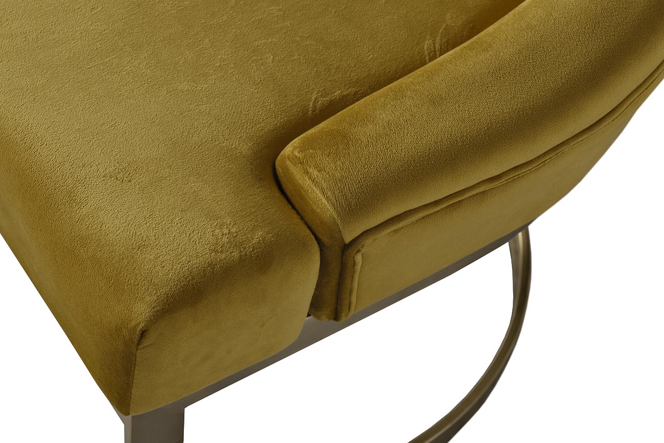 76AR-6210GOLD-OLV Стул велюр оливковый/матовое золото 65*61*93см Garda Decor 76AR-6210GOLD-OLV 
