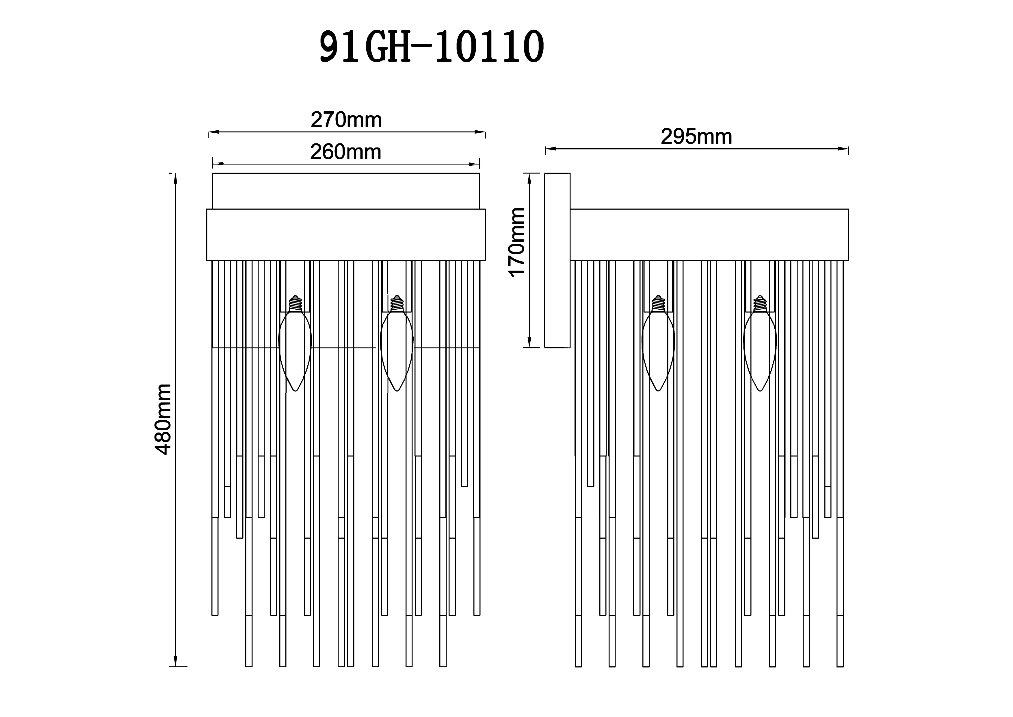 91GH-10110 Бра, латунь  27*29,5*h.48см Garda Decor 91GH-10110 