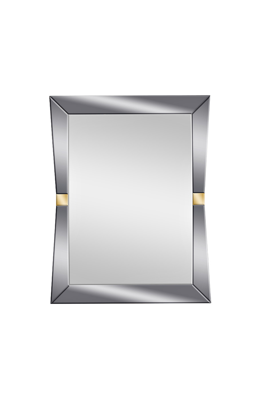KFG123 Зеркало прямоугольное с золотыми вставками 79*102*2см Garda Decor KFG123 