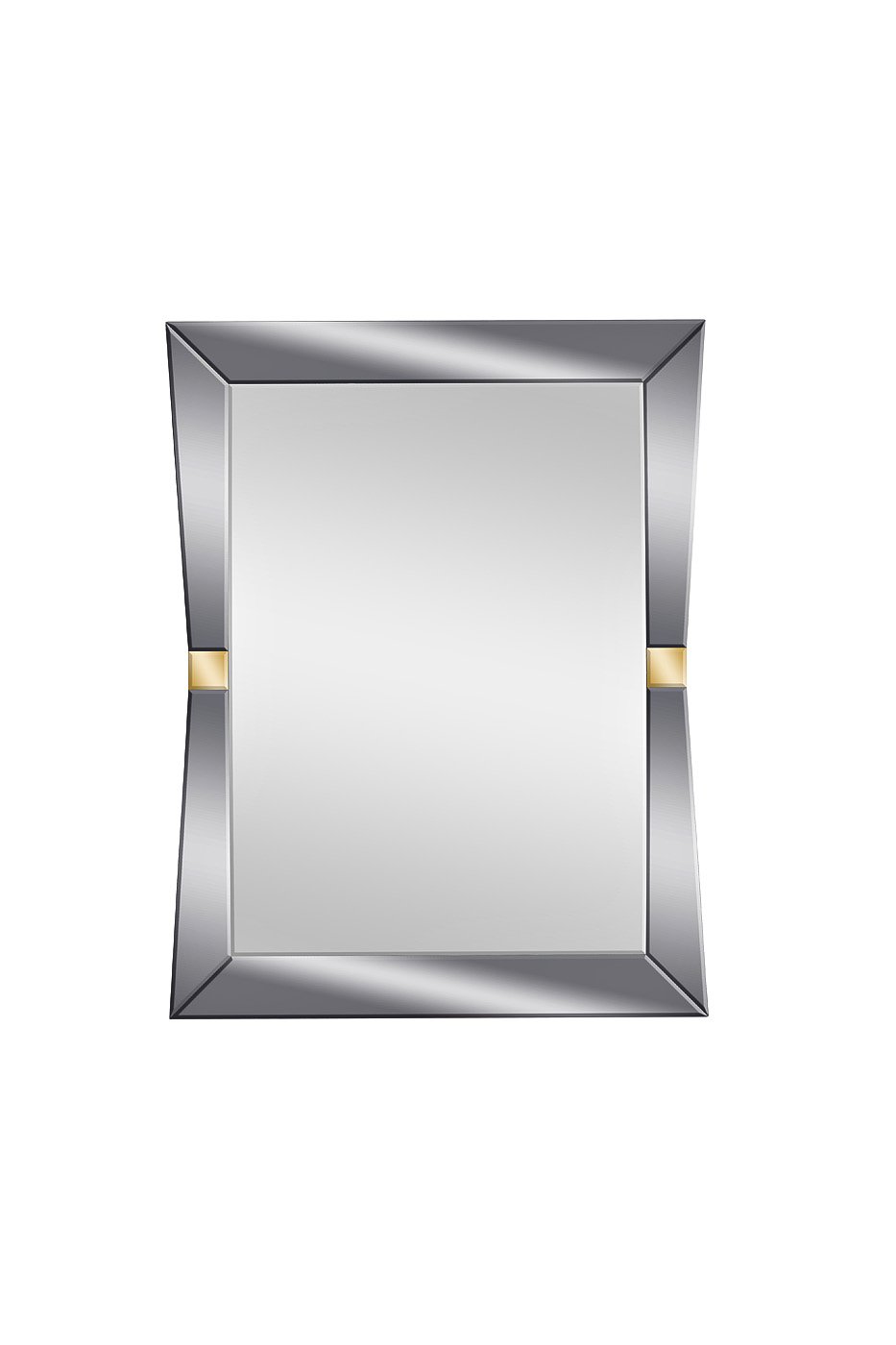 KFG123 Зеркало прямоугольное с золотыми вставками 79*102*2см Garda Decor KFG123 