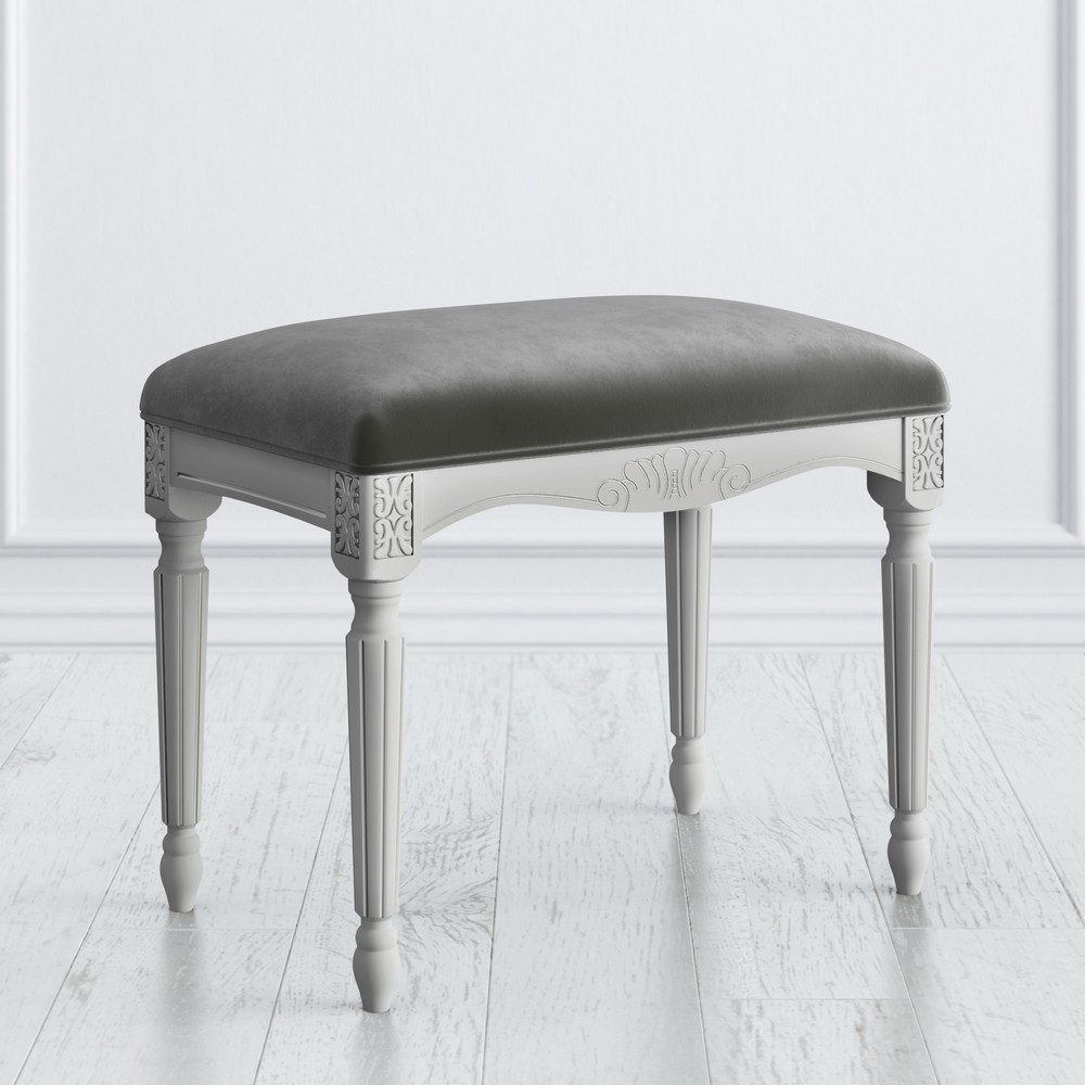 Пуф Atelier Home Серо-бежевый с серебряной патиной A127-K04-S-B12 Kreind  A127-K04-S-B12 Серо-бежевый с серебряной патиной