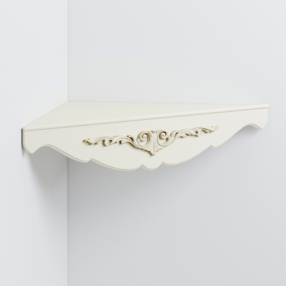 Полка Romantic Gold Слоновая кость с золотой патиной RPL60V-K02-G RPL60V-K02-G Слоновая кость с золотой патиной