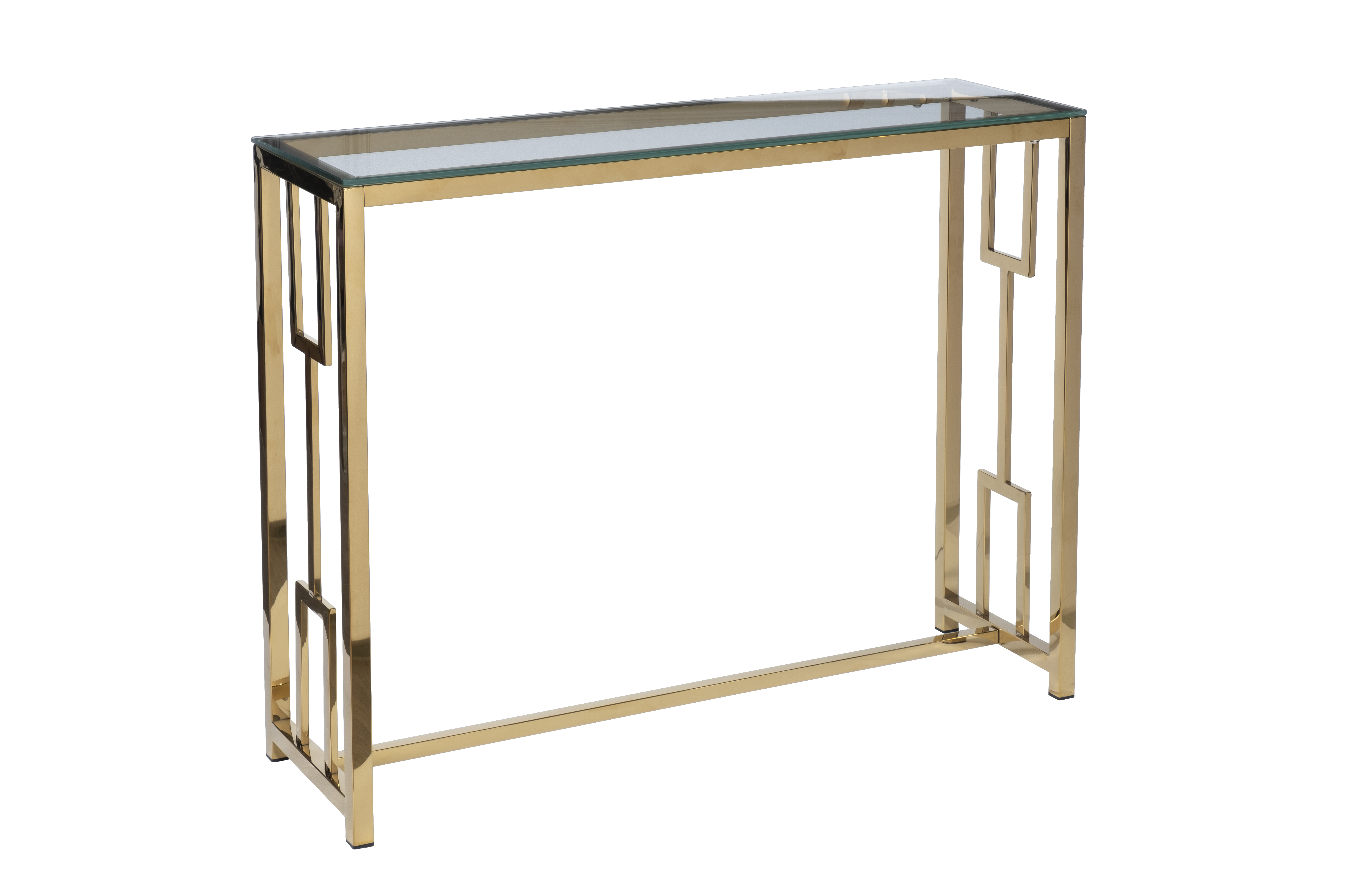 47ED-CST072GOLD Консоль прозр.стекло/золото 100*30*78см Garda Decor 47ED-CST072GOLD 
