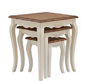 Комплект Florence MK-5036-AWB из 3 столиков 0х0х0 Молочный/Итальянский орех MK Furniture