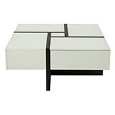 Столик журнальный CT-6708 MK-5804-WT 100х100х45 см Белый MK-5804-WT Белый