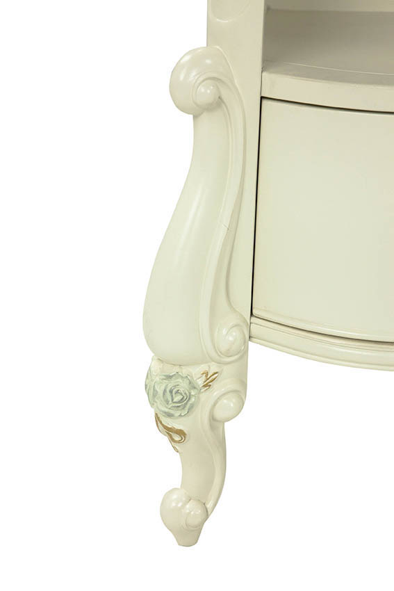 Витрина Luisa MK-5094-WG левая (цвет патины: золото) 66х46х211 см Белый с золотом MK-5094-WG Белый/Золото