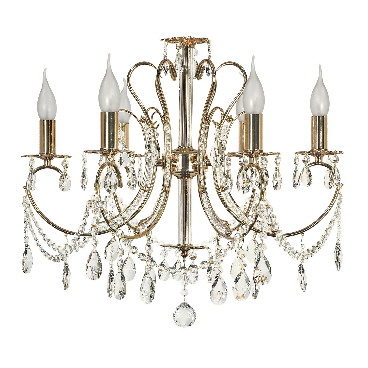 Подвесная люстра Arti Lampadari Romano E 1.1.6.601 G Romano E 1.1.6.601 G Золотой