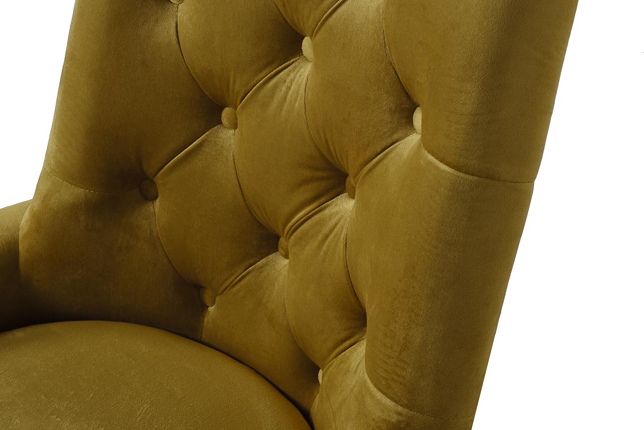 76AR-6210GOLD-OLV Стул велюр оливковый/матовое золото 65*61*93см Garda Decor 76AR-6210GOLD-OLV 
