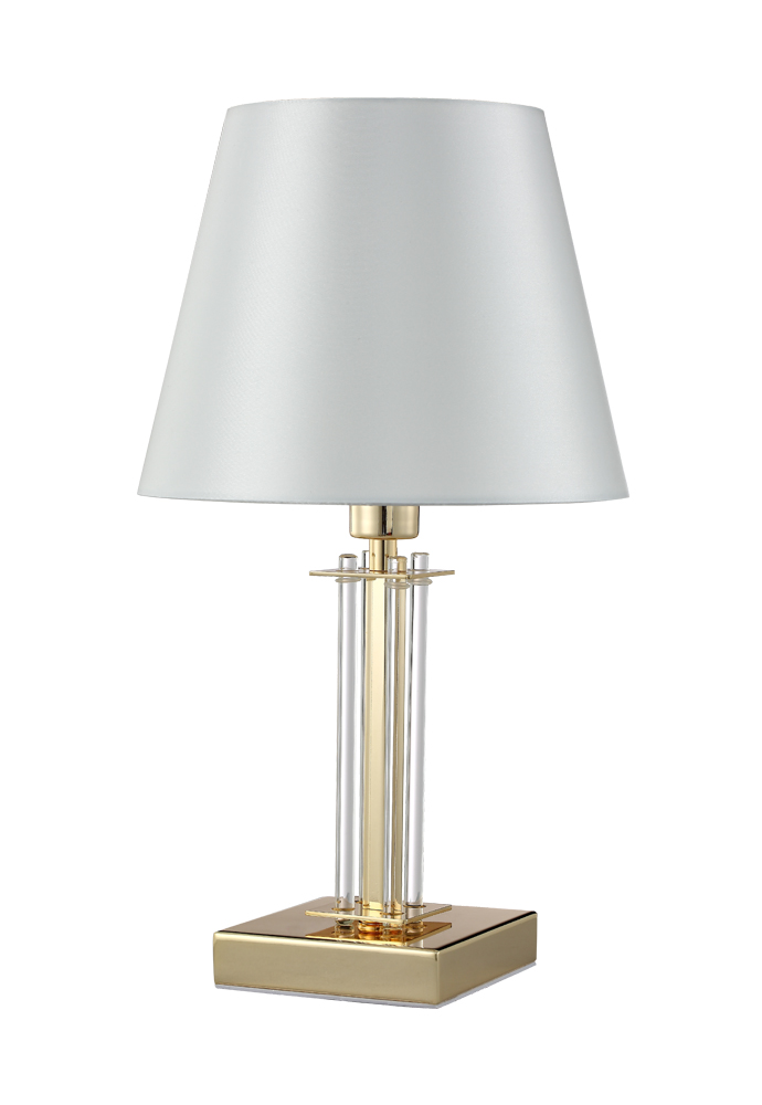 Настольная лампа Crystal Lux NICOLAS LG1 GOLD/WHITE NICOLAS LG1 GOLD/WHITE Светло-бежевый