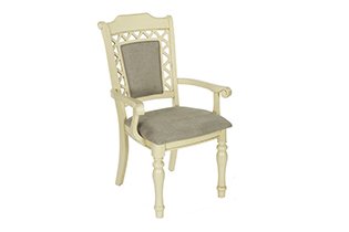 Стул Charlize MK-4521-IV с подлокотниками (цвет патины: коричневый) 51х56х103 см Слоновая кость MK-4521-IV Слоновая кость