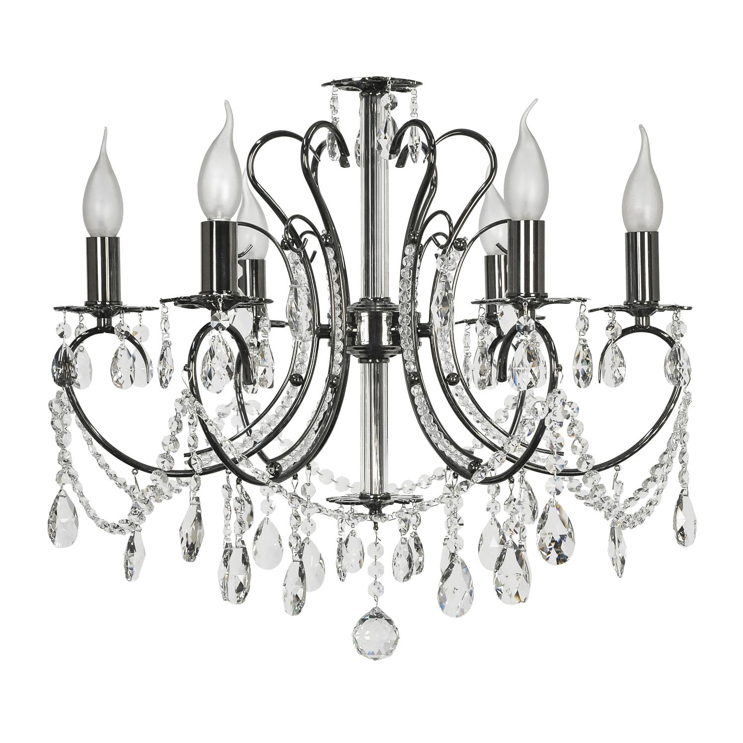 Подвесная люстра Arti Lampadari Romano E 1.1.6.601 NB Romano E 1.1.6.601 NB Графит