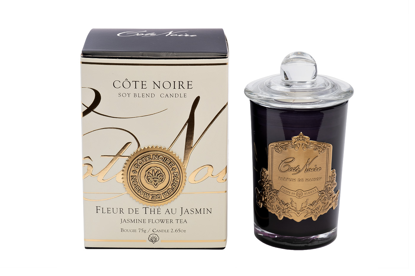 96CN7520 Свеча ароматическая Jasmin Flower Tea в стакане в упаковке 75 гр. Garda Decor 96CN7520 