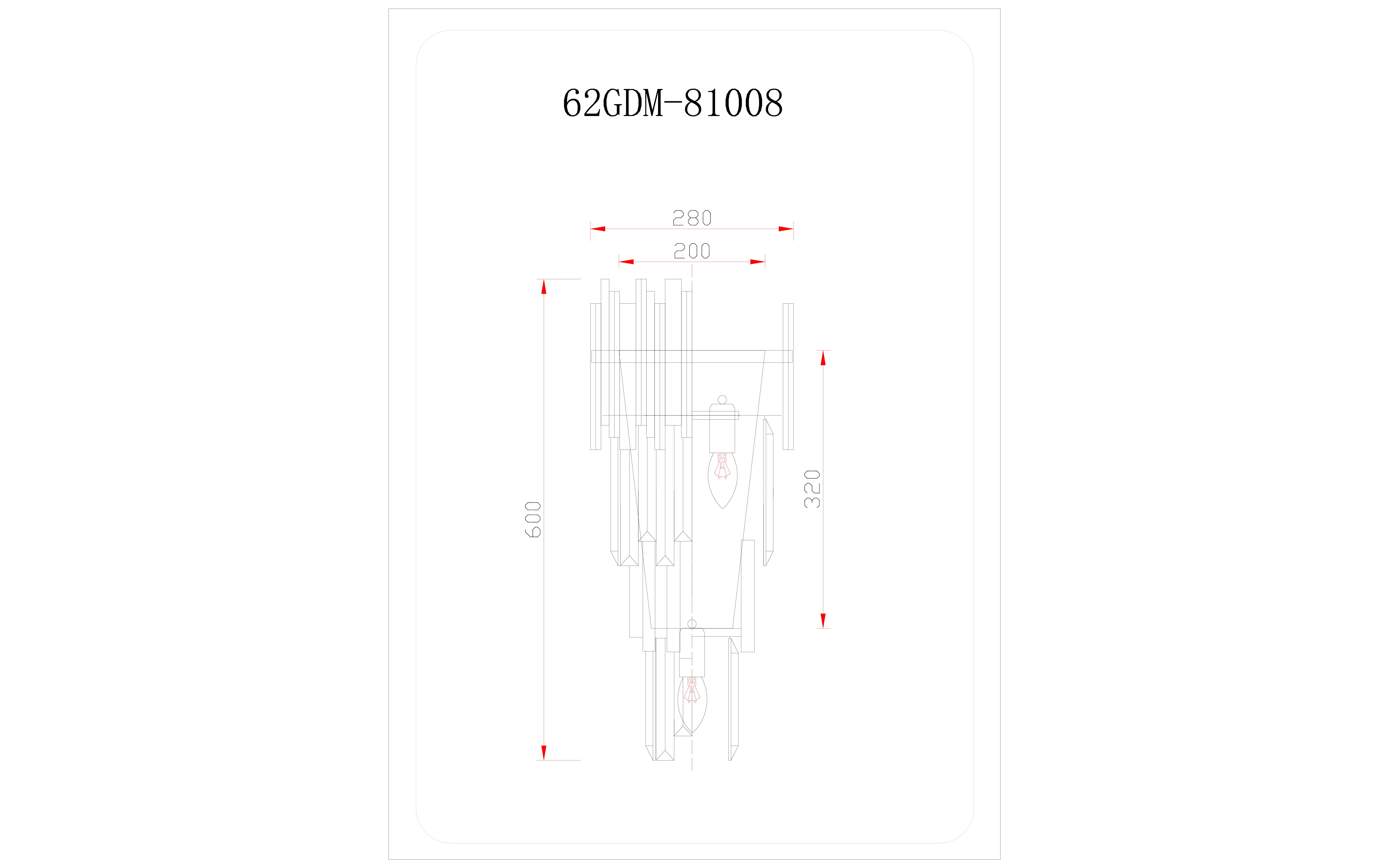 62GDM-81008 Бра Vittoria M золото 27*17*54см Garda Decor 62GDM-81008 
