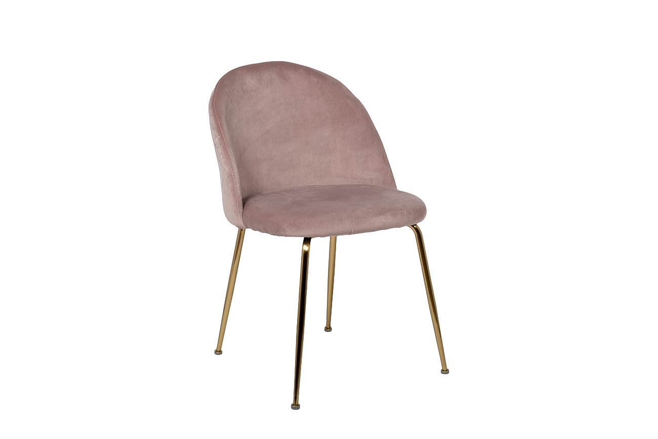 30C-301-1G LPI Стул велюр пепельно-розовый, мет.ножки 50*53*77см Garda Decor 30C-301-1G LPI 