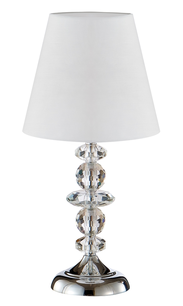 Настольная лампа Crystal Lux ARMANDO LG1 CHROME ARMANDO LG1 CHROME Хром/Белый