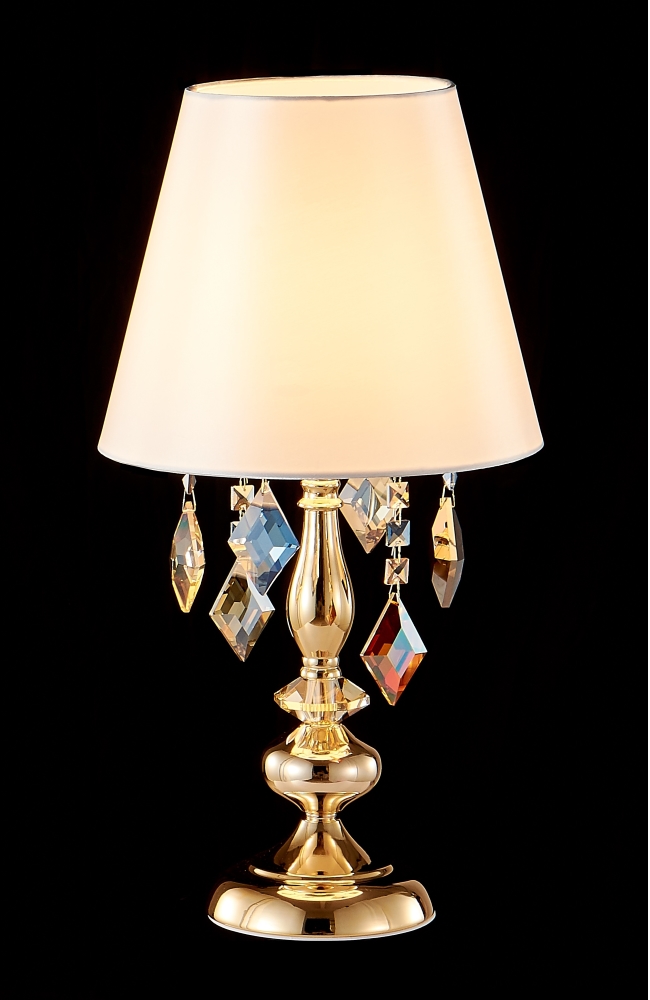 Настольная лампа Crystal Lux MERCEDES LG1 GOLD/COLOR MERCEDES LG1 GOLD/COLOR Белый