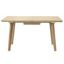 Стол обеденный DT-9125 MK-5810-LW раскладной 80х140(180)х76 см Светлое дерево MK Furniture